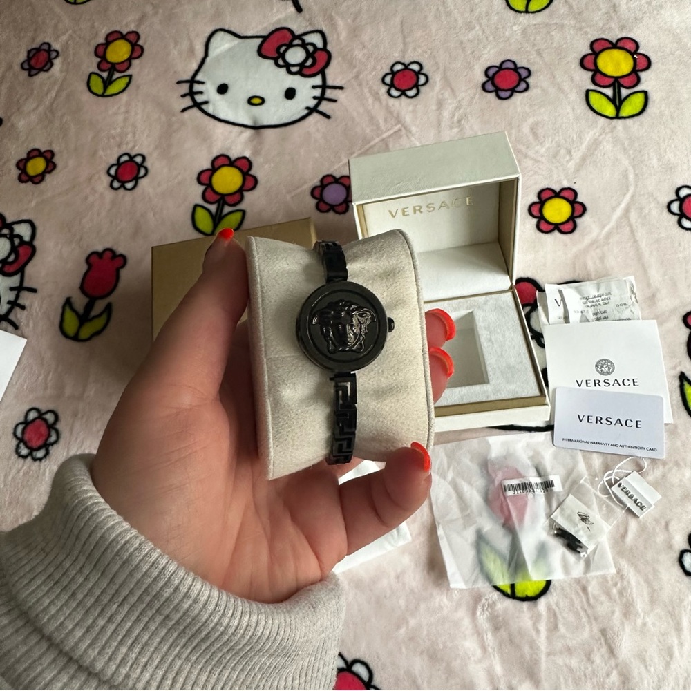 Black Versace Secret Bracelet Watch